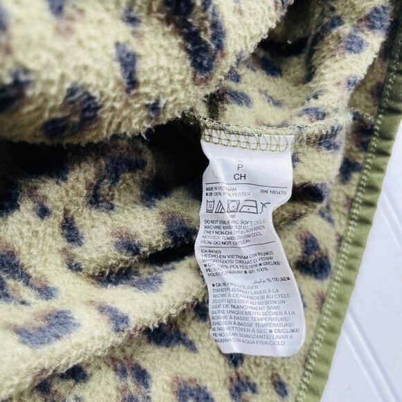 Old Navy Active‎ Leopard Print Womens Zip-Up Fleece Jacket Small - Picture 3 of 5